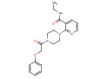 N-ethyl-2-[4-(phenoxyacetyl)-1-piperazinyl]nicotinamide