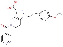 5-isonicotinoyl-1-[2-(4-methoxyphenyl)ethyl]-4,5,6,7-tetrahydro-1H-pyrazolo[4,3-c]pyridine-3-carboxylic acid