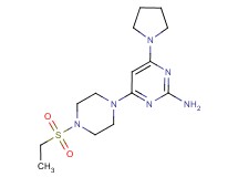 4-[4-(ethylsulfonyl)piperazin-1-yl]-6-pyrrolidin-1-ylpyrimidin-2-amine