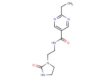 2-ethyl-N-[2-(2-oxo-1-imidazolidinyl)ethyl]-5-pyrimidinecarboxamide