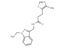 N-[(1-ethyl-1H-indazol-3-yl)methyl]-3-(4-methyl-1,3-thiazol-5-yl)propanamide