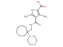 3,5-dimethyl-4-({[(1-morpholin-4-ylcycloheptyl)methyl]amino}carbonyl)-1H-pyrrole-2-carboxylic acid