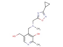 4-{[[(3-cyclopropyl-1,2,4-oxadiazol-5-yl)methyl](methyl)amino]methyl}-5-(hydroxymethyl)-2-methylpyridin-3-ol