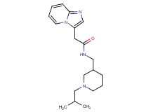 2-imidazo[1,2-a]pyridin-3-yl-N-[(1-isobutylpiperidin-3-yl)methyl]acetamide