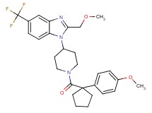 2-(methoxymethyl)-1-(1-{[1-(4-methoxyphenyl)cyclopentyl]carbonyl}-4-piperidinyl)-5-(trifluoromethyl)-1H-benzimidazole