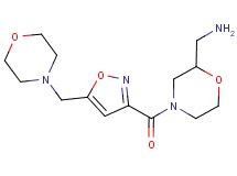 [(4-{[5-(4-morpholinylmethyl)-3-isoxazolyl]carbonyl}-2-morpholinyl)methyl]amine dihydrochloride