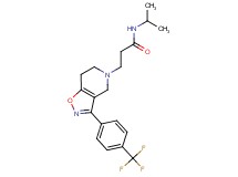 N-isopropyl-3-[3-[4-(trifluoromethyl)phenyl]-6,7-dihydroisoxazolo[4,5-c]pyridin-5(4H)-yl]propanamide