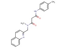 N-methyl-N'-(4-methylphenyl)-N-(quinolin-2-ylmethyl)malonamide