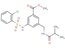 methyl 3-{[(2-chlorophenyl)sulfonyl]amino}-5-[(isobutyrylamino)methyl]benzoate