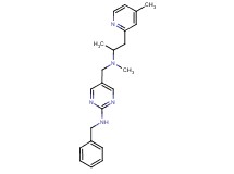 N-benzyl-5-({methyl[1-methyl-2-(4-methylpyridin-2-yl)ethyl]amino}methyl)pyrimidin-2-amine