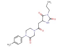 5-{2-[4-(4-methylphenyl)-3-oxo-1-piperazinyl]-2-oxoethyl}-3-propyl-2,4-imidazolidinedione