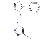 3-{1-[2-(4-methyl-1H-1,2,3-triazol-1-yl)ethyl]-1H-imidazol-2-yl}pyridine