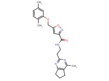 5-[(2,5-dimethylphenoxy)methyl]-N-[2-(4-methyl-6,7-dihydro-5H-cyclopenta[d]pyrimidin-2-yl)ethyl]-3-isoxazolecarboxamide
