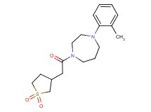 1-[(1,1-dioxidotetrahydro-3-thienyl)acetyl]-4-(2-methylphenyl)-1,4-diazepane