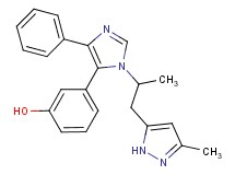 3-{1-[1-methyl-2-(3-methyl-1H-pyrazol-5-yl)ethyl]-4-phenyl-1H-imidazol-5-yl}phenol