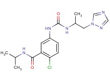 2-chloro-N-isopropyl-5-[({[1-methyl-2-(1H-1,2,4-triazol-1-yl)ethyl]amino}carbonyl)amino]benzamide