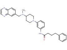 N-(3-{4-[methyl(6-quinoxalinylmethyl)amino]-1-piperidinyl}phenyl)-4-phenylbutanamide