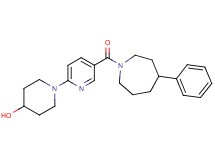 1-{5-[(4-phenyl-1-azepanyl)carbonyl]-2-pyridinyl}-4-piperidinol