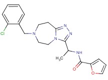 N-{1-[7-(2-chlorobenzyl)-6,7,8,9-tetrahydro-5H-[1,2,4]triazolo[4,3-d][1,4]diazepin-3-yl]ethyl}-2-furamide