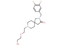 2-(3,4-difluorobenzyl)-8-[2-(2-hydroxyethoxy)ethyl]-2,8-diazaspiro[4.5]decan-3-one