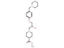 methyl 1-{2-hydroxy-3-[4-(piperidin-1-ylmethyl)phenoxy]propyl}piperidine-4-carboxylate