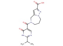 5-[(2-isopropyl-6-oxo-1,6-dihydropyrimidin-5-yl)carbonyl]-5,6,7,8-tetrahydro-4H-pyrazolo[1,5-a][1,4]diazepine-2-carboxylic acid