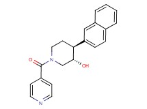 (3S*,4S*)-1-isonicotinoyl-4-(2-naphthyl)piperidin-3-ol