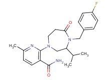 2-[4-(4-fluorobenzyl)-3-isopropyl-5-oxo-1,4-diazepan-1-yl]-6-methylnicotinamide