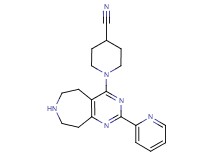 1-(2-pyridin-2-yl-6,7,8,9-tetrahydro-5H-pyrimido[4,5-d]azepin-4-yl)piperidine-4-carbonitrile