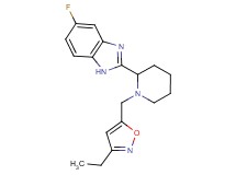 2-{1-[(3-ethyl-5-isoxazolyl)methyl]-2-piperidinyl}-5-fluoro-1H-benzimidazole