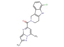 6-chloro-2-[(2,7-dimethylpyrazolo[1,5-a]pyrimidin-5-yl)carbonyl]-2,3,4,5-tetrahydro-1H-pyrido[4,3-b]indole