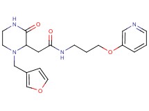 2-[1-(3-furylmethyl)-3-oxo-2-piperazinyl]-N-[3-(3-pyridinyloxy)propyl]acetamide