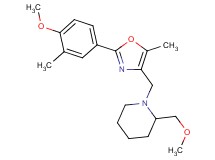 2-(methoxymethyl)-1-{[2-(4-methoxy-3-methylphenyl)-5-methyl-1,3-oxazol-4-yl]methyl}piperidine