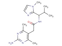 2-(2-amino-4,6-dimethylpyrimidin-5-yl)-N-[2-methyl-1-(1-methyl-1H-imidazol-2-yl)propyl]acetamide