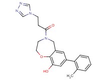 7-(2-methylphenyl)-4-[3-(4H-1,2,4-triazol-4-yl)propanoyl]-2,3,4,5-tetrahydro-1,4-benzoxazepin-9-ol