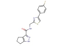 N-{[4-(4-fluorophenyl)-1,3-thiazol-2-yl]methyl}-1,4,5,6-tetrahydrocyclopenta[c]pyrazole-3-carboxamide