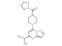 5-isopropyl-7-[4-(1-pyrrolidinylcarbonyl)-1-piperidinyl]pyrazolo[1,5-a]pyrimidine