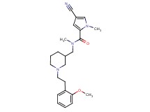 4-cyano-N-({1-[2-(2-methoxyphenyl)ethyl]piperidin-3-yl}methyl)-N,1-dimethyl-1H-pyrrole-2-carboxamide
