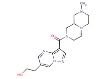 2-{3-[(8-methyloctahydro-2H-pyrazino[1,2-a]pyrazin-2-yl)carbonyl]pyrazolo[1,5-a]pyrimidin-6-yl}ethanol