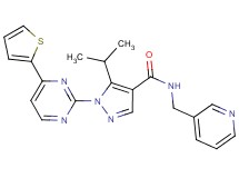5-isopropyl-N-(3-pyridinylmethyl)-1-[4-(2-thienyl)-2-pyrimidinyl]-1H-pyrazole-4-carboxamide