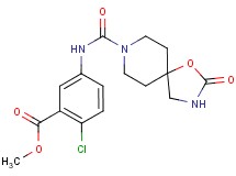 methyl 2-chloro-5-{[(2-oxo-1-oxa-3,8-diazaspiro[4.5]dec-8-yl)carbonyl]amino}benzoate