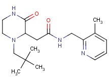 2-[1-(2,2-dimethylpropyl)-3-oxo-2-piperazinyl]-N-[(3-methyl-2-pyridinyl)methyl]acetamide
