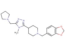1-(1,3-benzodioxol-5-ylmethyl)-4-[4-methyl-5-(pyrrolidin-1-ylmethyl)-4H-1,2,4-triazol-3-yl]piperidine