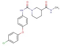 N~1~-[4-(4-chlorophenoxy)phenyl]-N~3~-methylpiperidine-1,3-dicarboxamide