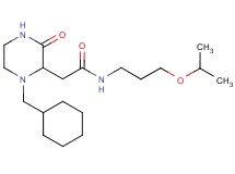 2-[1-(cyclohexylmethyl)-3-oxo-2-piperazinyl]-N-(3-isopropoxypropyl)acetamide