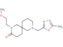 2-(2-methoxyethyl)-8-[(5-methyl-1,3,4-oxadiazol-2-yl)methyl]-2,8-diazaspiro[5.5]undecan-3-one