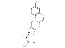 N,N-dimethyl-3-[(7-methyl-3-oxo-2,3-dihydro-4H-1,4-benzothiazin-4-yl)methyl]-1,2,4-oxadiazole-5-carboxamide