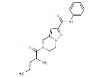 5-(2-methylpentanoyl)-N-phenyl-4,5,6,7-tetrahydropyrazolo[1,5-a]pyrazine-2-carboxamide