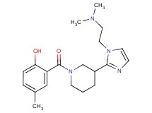 2-[(3-{1-[2-(dimethylamino)ethyl]-1H-imidazol-2-yl}-1-piperidinyl)carbonyl]-4-methylphenol