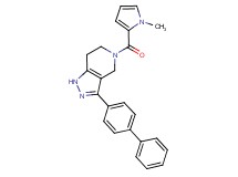 3-biphenyl-4-yl-5-[(1-methyl-1H-pyrrol-2-yl)carbonyl]-4,5,6,7-tetrahydro-1H-pyrazolo[4,3-c]pyridine